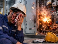 Insiden Ledakan Panel Listrik di PT BMS, Seorang Pekerja Alami Luka di Wajah