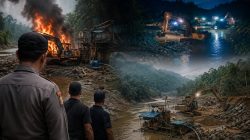 7 Excavator Turun ke Sungai Suso, Penambang Klaim Legal APH Jangan Hanya Diam